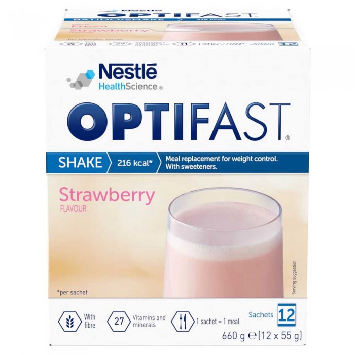 [해외]OPTIFAST 쉐이크 체중 관리 제품 딸기 12x55 gr 6140899836