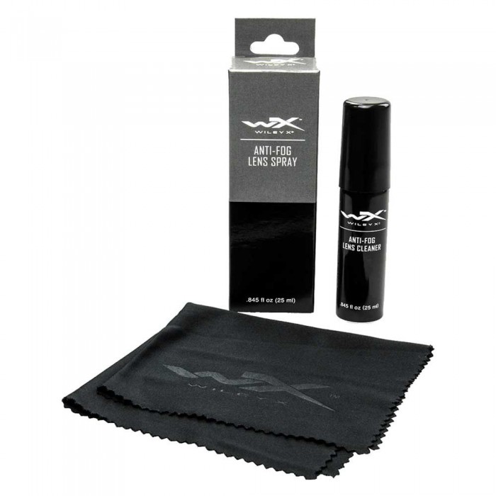 [해외]WILEY X 25 ml Bottle With Cleaning Cloth 안개 방지 6141212881 Black