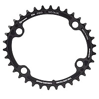 [해외]ROTOR Q-Ring 107 BCD 4B 타원형 이너 체인링 1141357455 Black