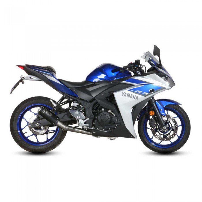 [해외]MIVV Mk3 Yamaha YZF R25 2015-24/MT-03 2016-23/R3 2015-24 X.YA.0008.SM3B 비인증된 완전 배기 시스템 9141006948 Black