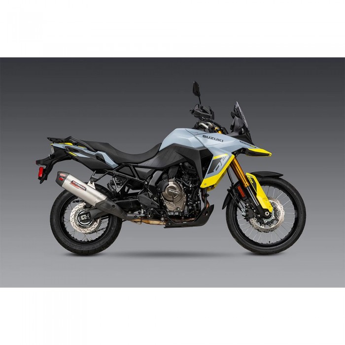 [해외]YOSHIMURA USA RS-12 Suzuki V-Strom 800 2024 비승인 오토바이 머플러 9141247690 Silver