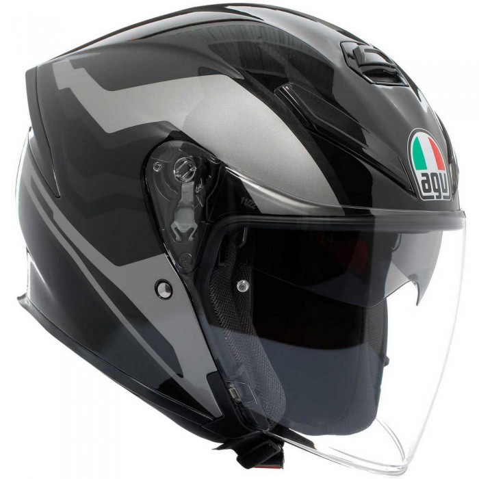 [해외]AGV K5 Jet Evo 오픈 페이스 헬멧 9141295575 Tune Grey / Black