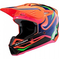 [해외]알파인스타 SM3 Deegan 오프로드 헬멧 9141309417 Orange Fluor / Purple / Pink Fluor Glossy