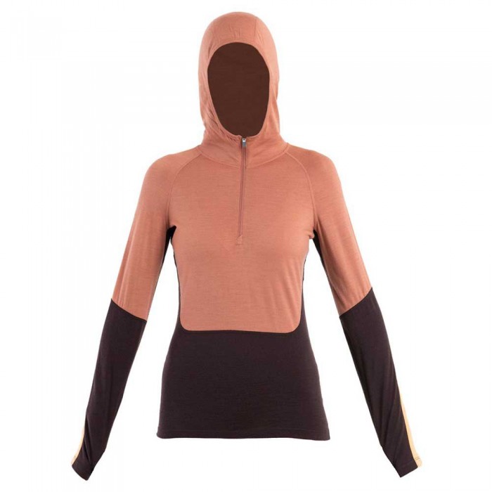 [해외]아이스브레이커 Merino 200 Sonebula Hood 긴팔 베이스 레이어 9141265087 Bittersweet / Cedar / Felds / Cb