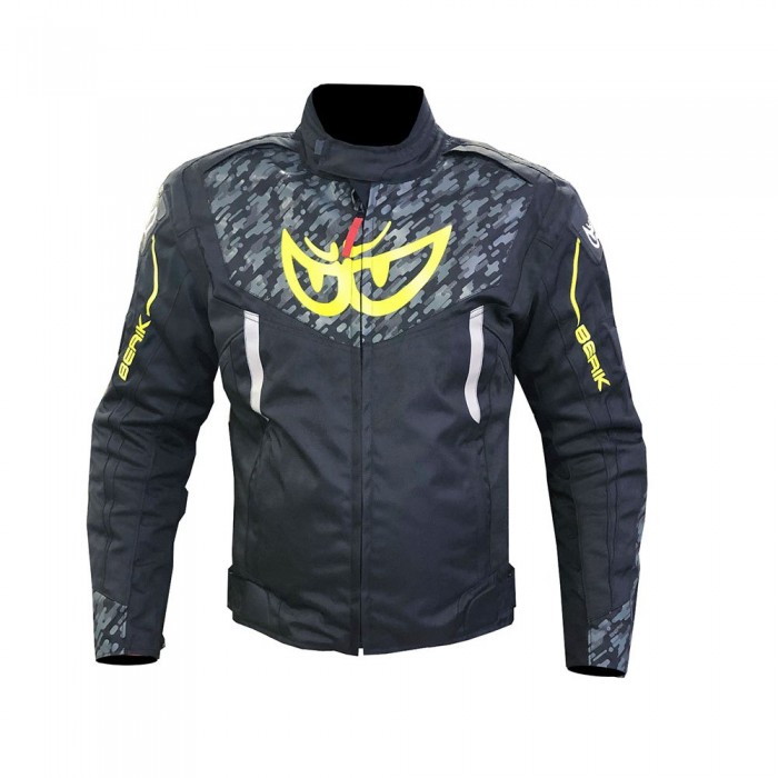 [해외]BERIK NJ-203302-BK 레이싱 자켓 9141268840 Black / Yellow Fluor