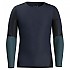 [해외]스마트울 Intraknit Merino 200 Colorblock 긴팔 베이스 레이어 9140817129 Deep Navy / Twilight