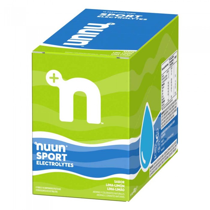 [해외]NUUN Sport 라임&레몬 풍미 전해질 음료 정제 10정 상자. 8 단위 6140924848