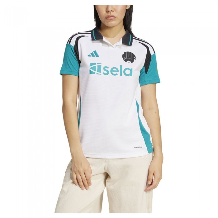 [해외]아디다스 Newcastle United FC 24/25 여성 반팔 티셔츠 서드 유니폼 3141050452 White / Eqt Green / Black