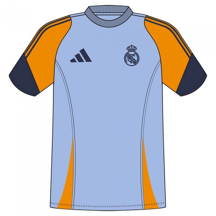 [해외]아디다스 Real Madrid 24/25 Tiro 24 Sweat 반팔 티셔츠 3141050584 Glow Blue / Crew Orange / Team Navy Blue 2