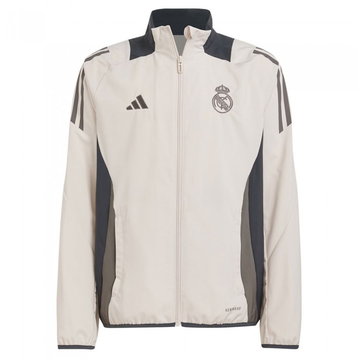 [해외]아디다스 Real Madrid 24/25 Competition 주니어 프레젠테이션 트레이닝복 자켓 3141112535 Putty Mauve / Dark Grey / Charcoal