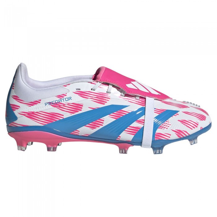 [해외]아디다스 Predator Elite Fold Over Tongue FG 축구화 3141105269 Ftwr White / Solar Blue / Solar Pink