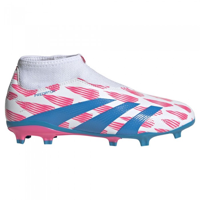 [해외]아디다스 Predator League Laceless FG 축구화 3141105318 Ftwr White / Solar Blue / Solar Pink