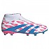 [해외]아디다스 Predator League Laceless FG 축구화 3141105318 Ftwr White / Solar Blue / Solar Pink