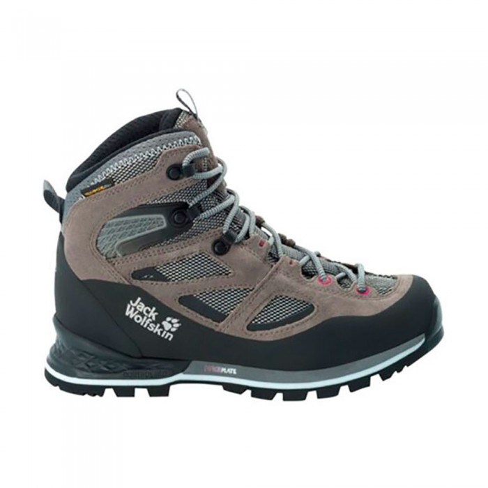 [해외]잭울프스킨 포스 Crest Texapore Mid 등산화 4141324035 Tarmac Grey / Pink