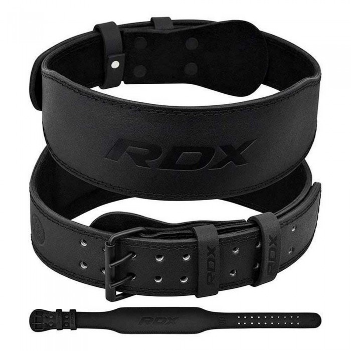 [해외]RDX SPORTS 4 Inch leather 웨이트리프팅 벨트 7141326135 Black