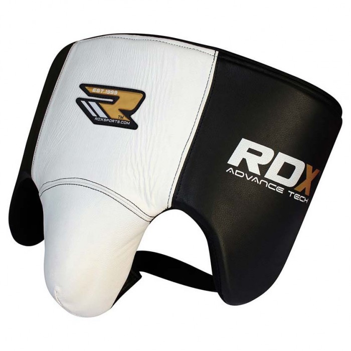 [해외]RDX SPORTS Groin Guard Leather New Jockstrap 7136381022 White / Black