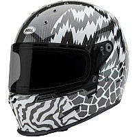 [해외]BELL MOTO Eliminator Carbon 풀페이스 헬멧 9141272845 Black / White