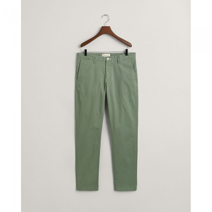 [해외]간트 Sunfaded Slim Fit 치노 팬츠 140872253 Kalamata Green