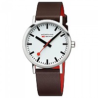 [해외]몬데인 Classic 40 mm 시계 141252242 White / Brown Vegan Grape Leather