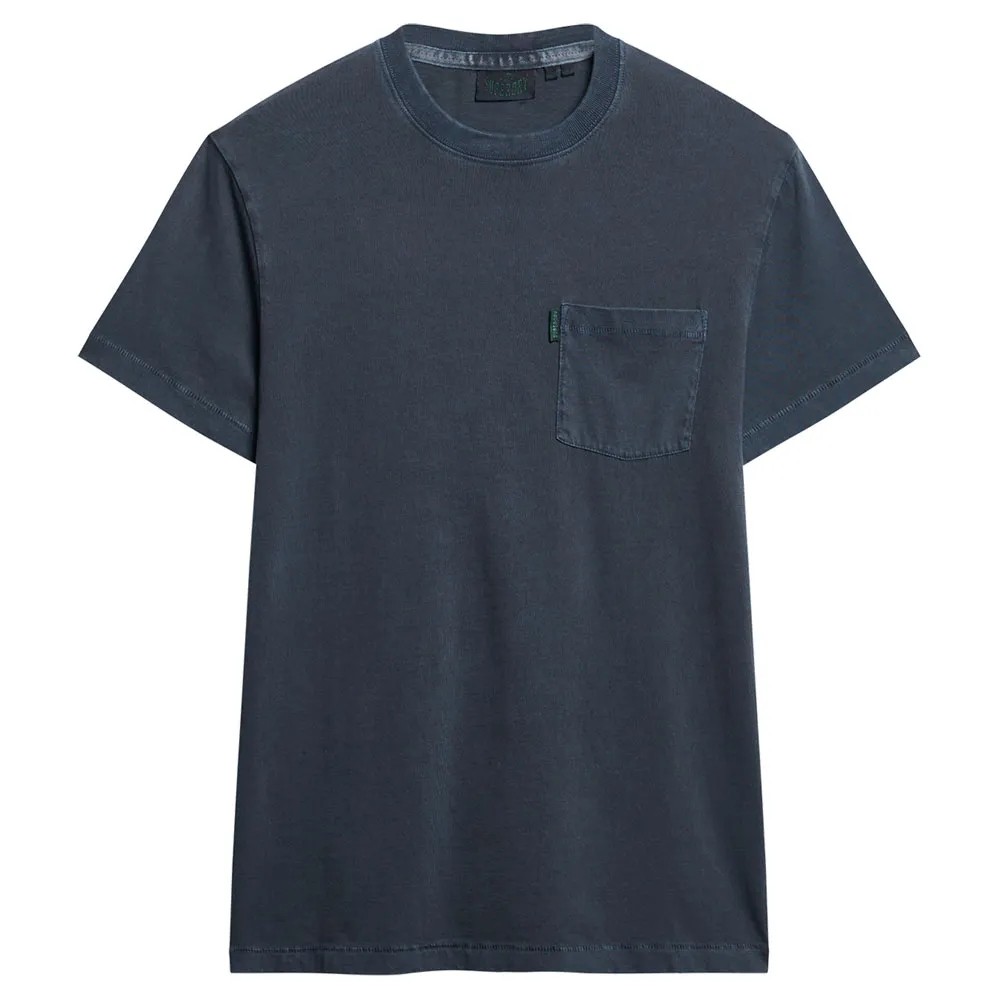 [해외]슈퍼드라이 Essential Washed Pocket 반팔 티셔츠 141305141 Washed Eclipse Navy