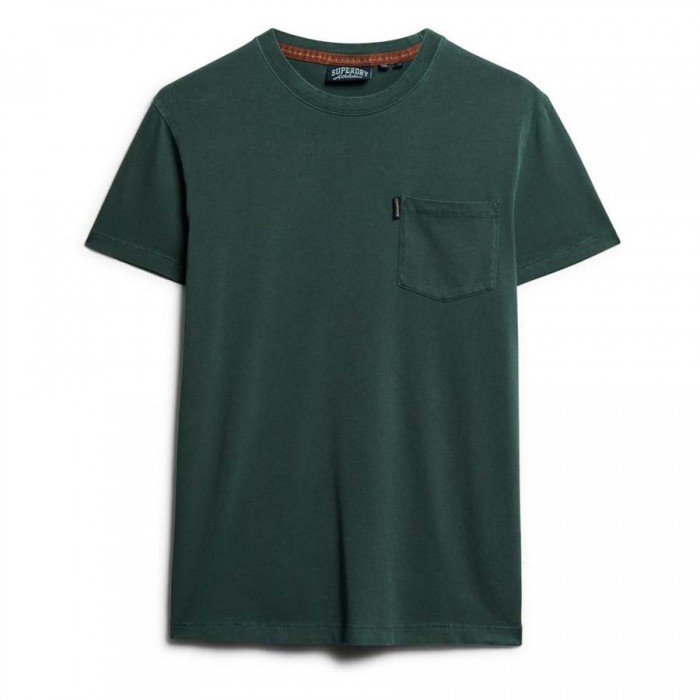 [해외]슈퍼드라이 Essential Washed Pocket 반팔 티셔츠 141305142 Washed Forest Green