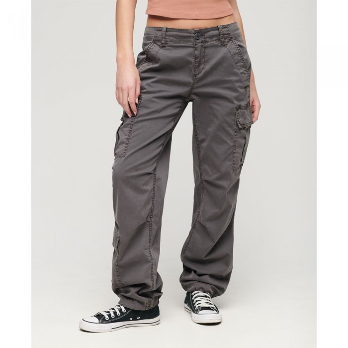 [해외]슈퍼드라이 Low Rise Straight Cargo 카고 팬츠 140964596 Asphalt Grey