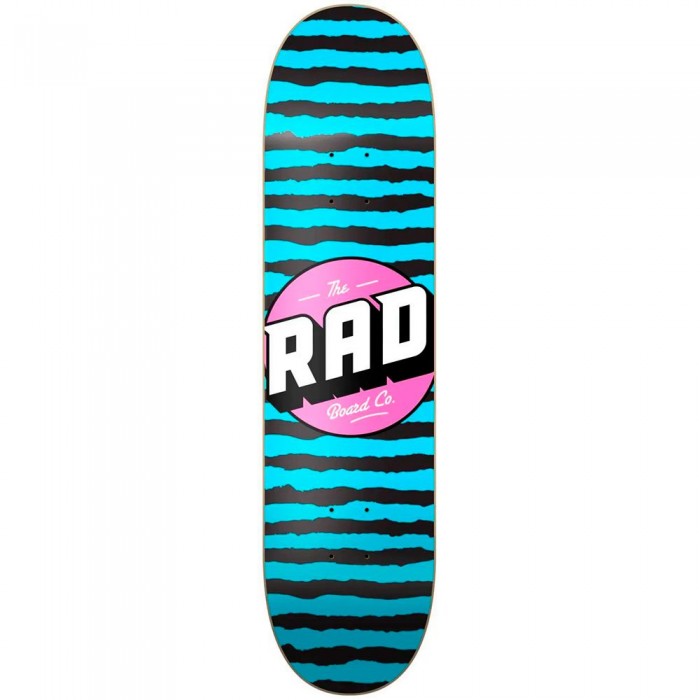 [해외]RAD SKATEBOARDS Stripes Logo 스케이트보드 데크 14141115363 Blue