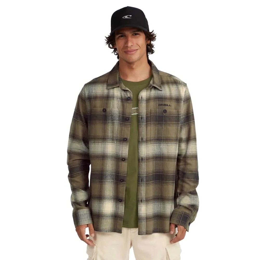 [해외]오닐 Flannel Check 긴팔 셔츠 14141174816 Brown Check Small