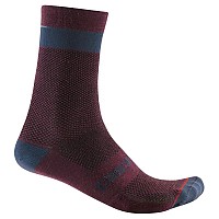 [해외]카스텔리 Alpha 18 양말 1140761274 Deep Bordeaux / Persian Red