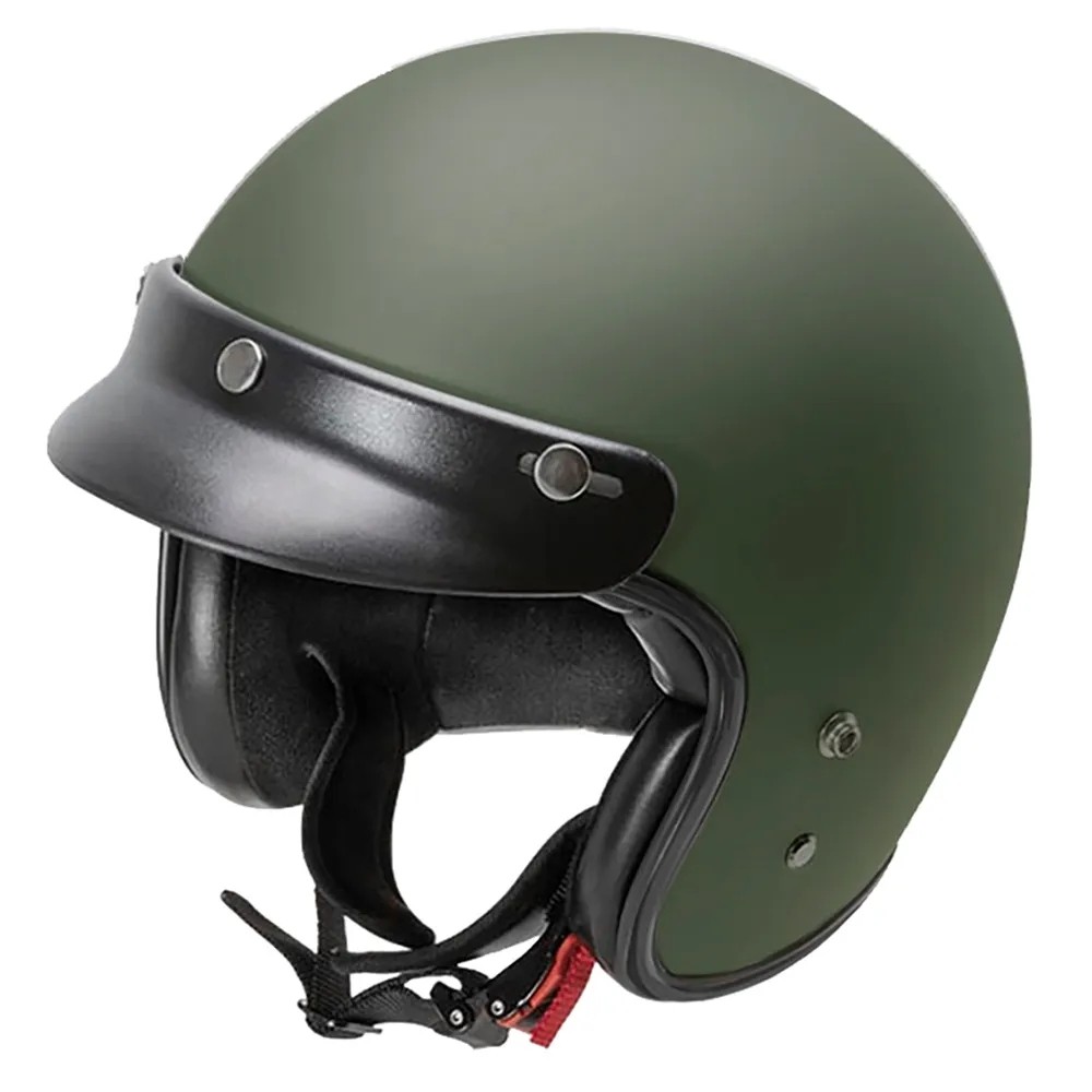 [해외]가르발디 G02X Fiberglass 오픈 페이스 헬멧 9141339298 Matt Military Green