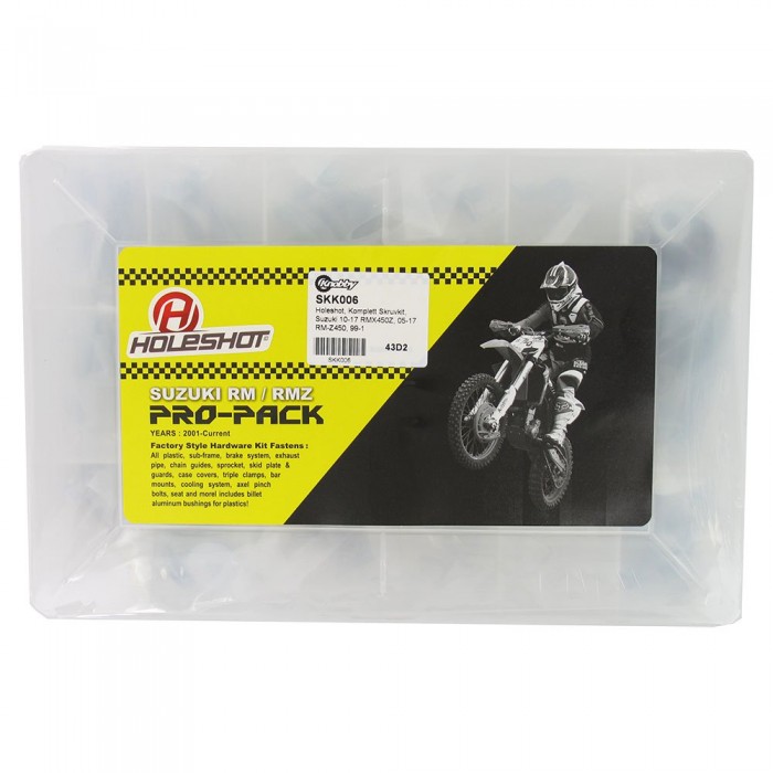 [해외]HOLESHOT 나사 키트 Suzuki 2010-2018 RMX450Z 2005-2024 RM-Z450 9140650460 Silver