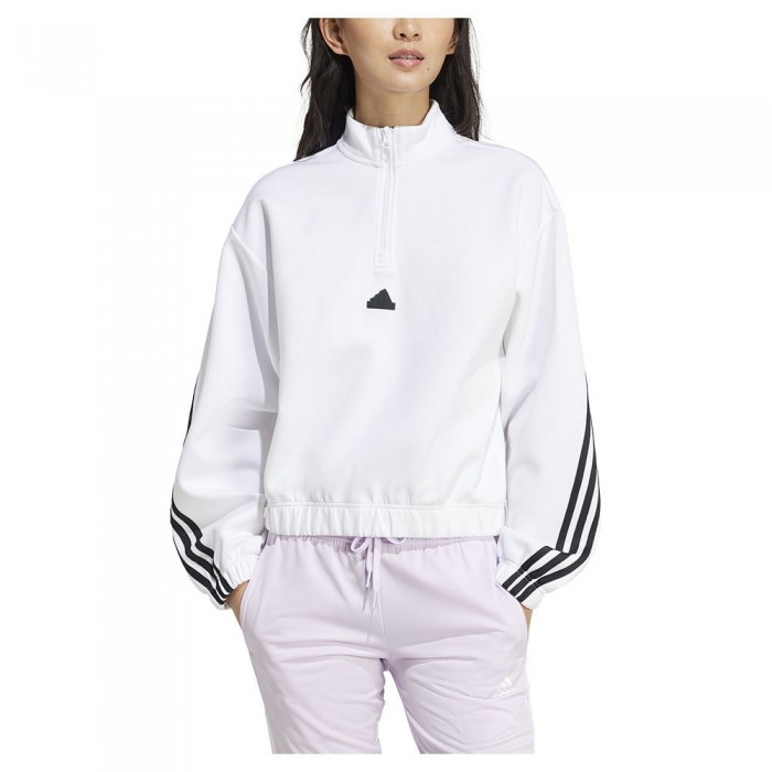 [해외]아디다스 Future Icons 3 Stripes 하프 지퍼 트랙 자켓 6141126453 White