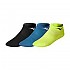 [해외]미즈노 Training Mid 양말 3 켤레 6141358947 Black / Violet Blue / Lime Green