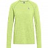 [해외]오들로 Crew Essential Seamless 긴팔 티셔츠 6140799493 Shadow Lime Melange