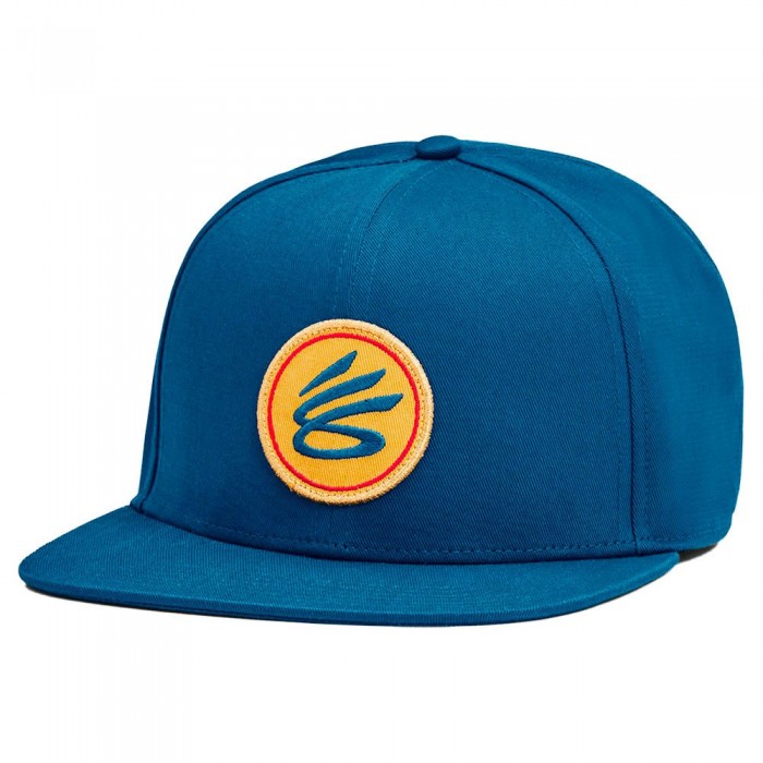 [해외]언더아머 Curry Flatbrim Snapback 모자 141305994 Blue