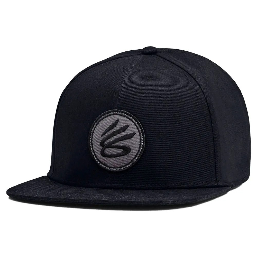 [해외]언더아머 Curry Flatbrim Snapback 모자 141366129 Black