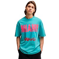 [해외]휴고보스 Miami Rb24 10257318 반팔 티셔츠 141334694 Turquoise / Aqua