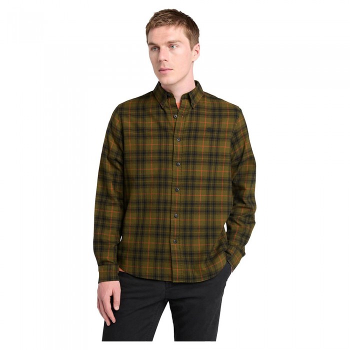 [해외]팀버랜드 Solucell Plaid 긴팔 셔츠 141176722 Dark Olive YD