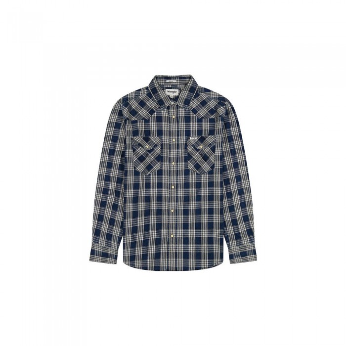 [해외]랭글러 Western Indigo 긴팔 셔츠 141086831 Dark Wash