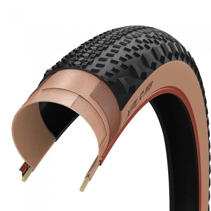 [해외]ZIPP Goodyear Inter XPLR Tubeless 700C x 45 자갈 타이어 1141405366 Black / Tan