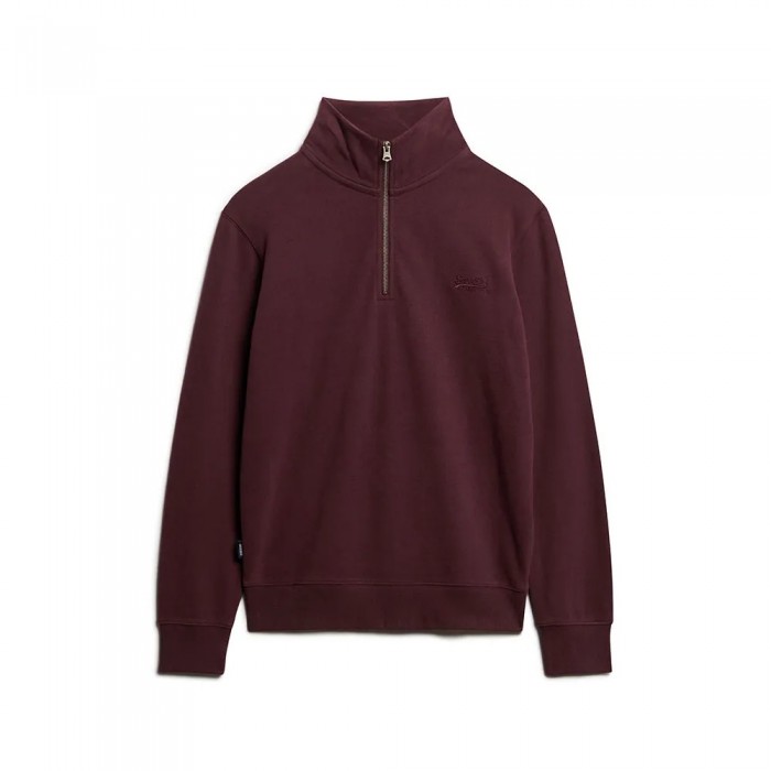 [해외]슈퍼드라이 Essential Logo Henley 스웨트셔츠 141198030 Rich Deep Burgundy