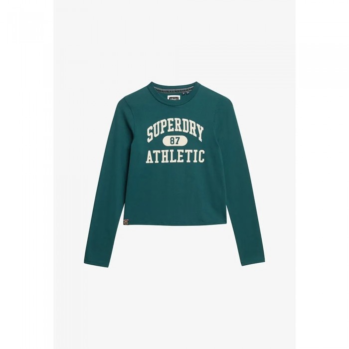 [해외]슈퍼드라이 Athletic Ringer Slim 긴팔 티셔츠 141112972 Dark Pine Green