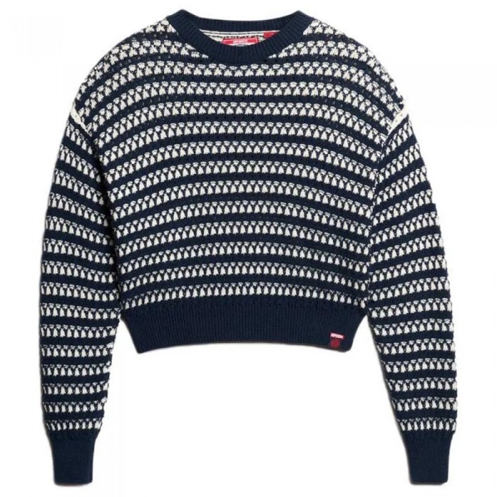 [해외]슈퍼드라이 W6110595A 스웨터 141398577 Deep Navy Stripe