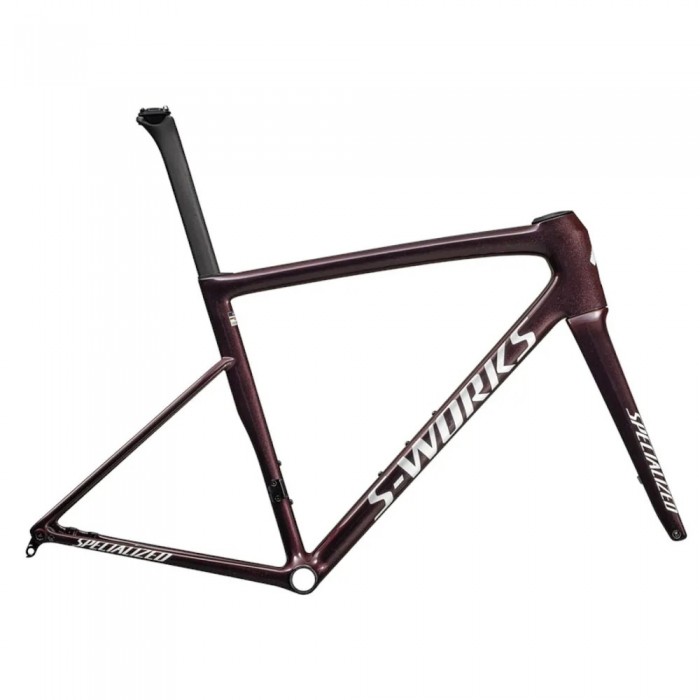 [해외]스페셜라이즈드 S-Works Tarmac SL8 2025 로드 프레임 1141334866 Gloss Solidity / Red to Black Pearl / Metallic White Silver