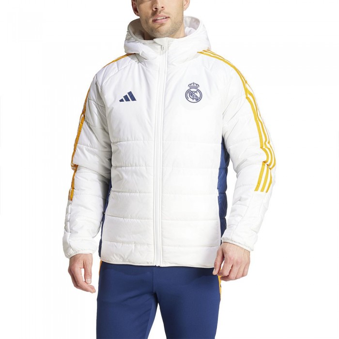 [해외]아디다스 Real Madrid 24/25 Winter 자켓 3141082244 White / Team Navy Blue 2 / Crew Orange