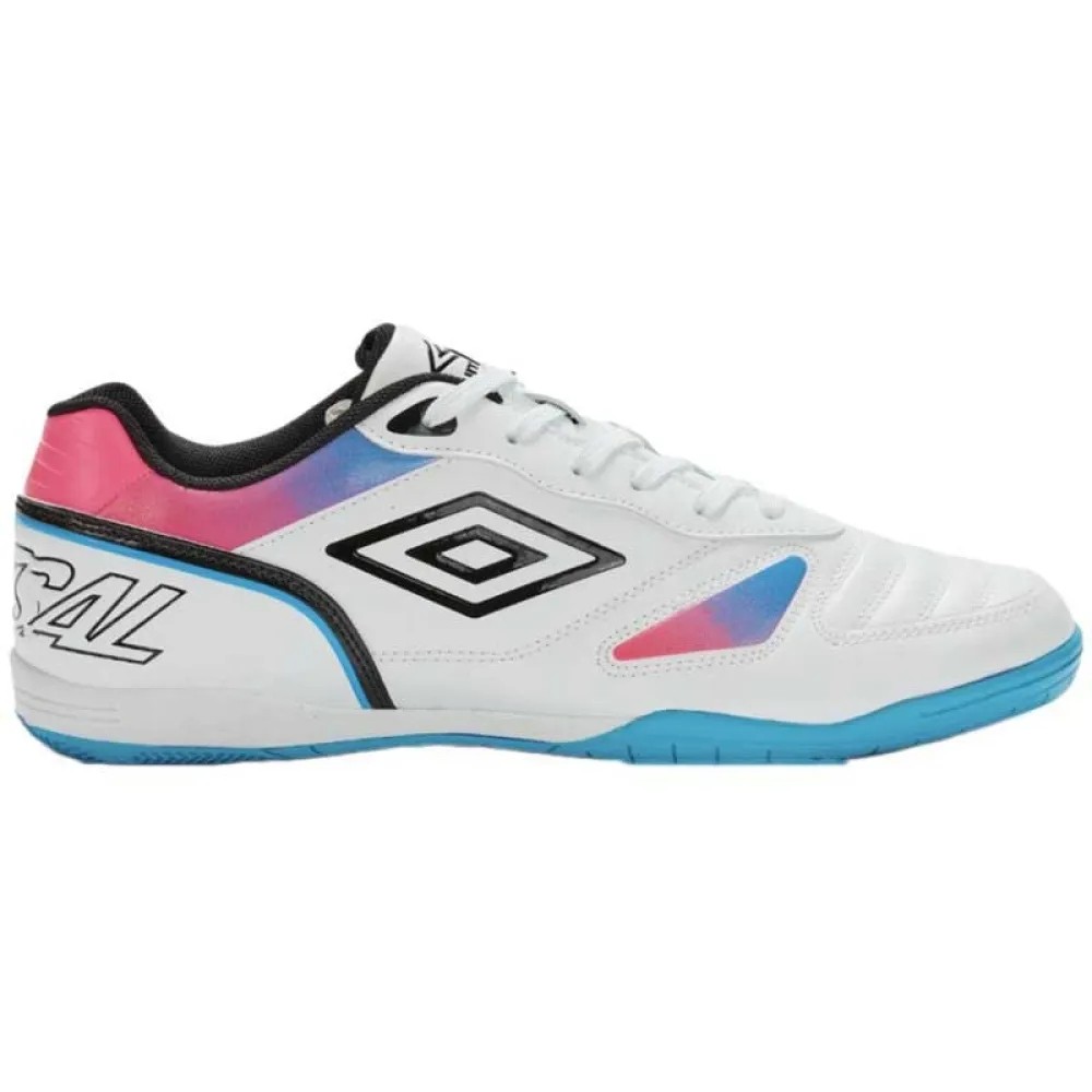 [해외]엄브로 Sala CTRL futsal 실내 축구화 3141175360 White / Black / Atomic Blue / Pink Glo