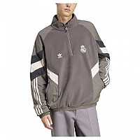 [해외]아디다스 Real Madrid Originals Polar 플리스 하프 지퍼 스웨트셔츠 3141082232 Charcoal / Dark Grey