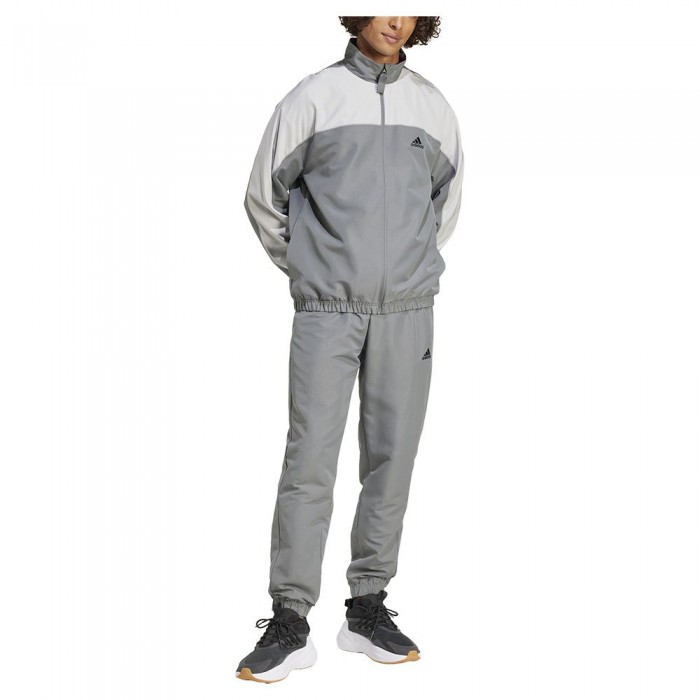 [해외]아디다스 Sportswear Woven Colorblock 운동복 3141126609 Grey Four / Grey Two