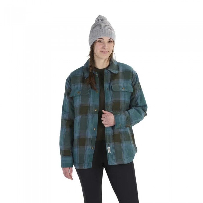 [해외]마모트 Ridgefield Sherpa Flannel 긴팔 셔츠 4141393111 Dark Jungle