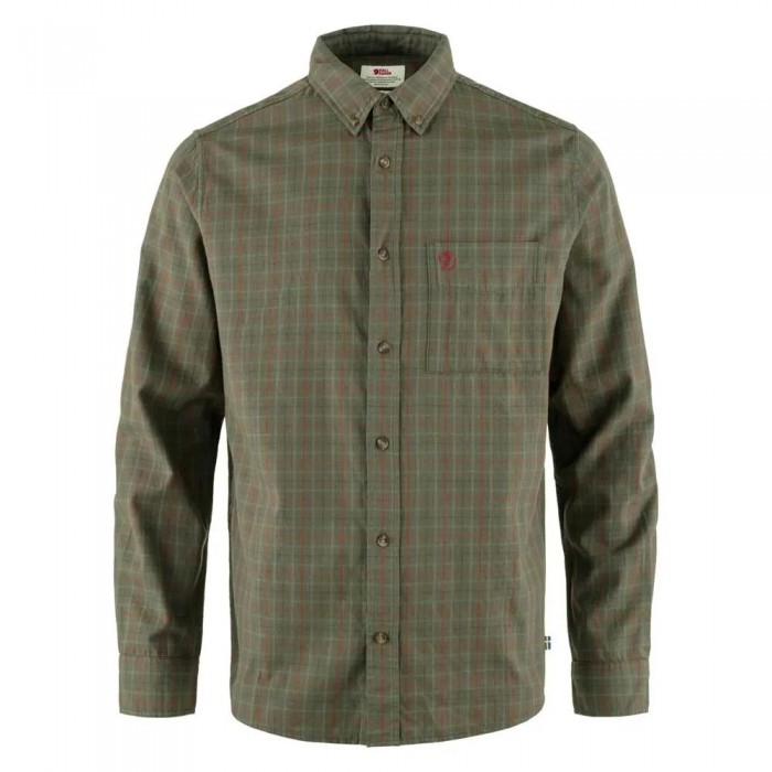 [해외]피엘라벤 S?rmland Lite Flannel 긴팔 셔츠 4140217904 Laurel Green / Light Olive